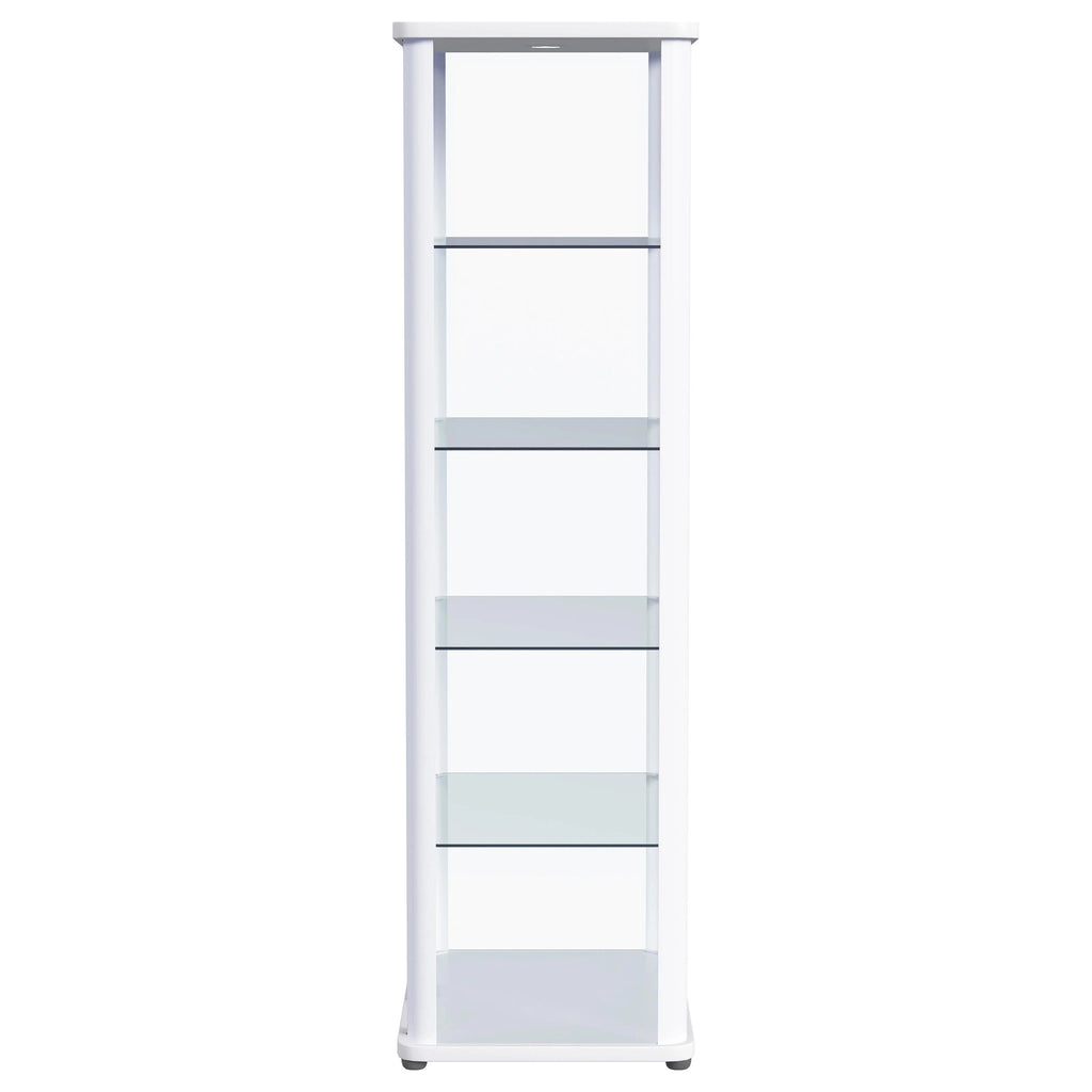 Aero Curio Cabinet with LED Lighting