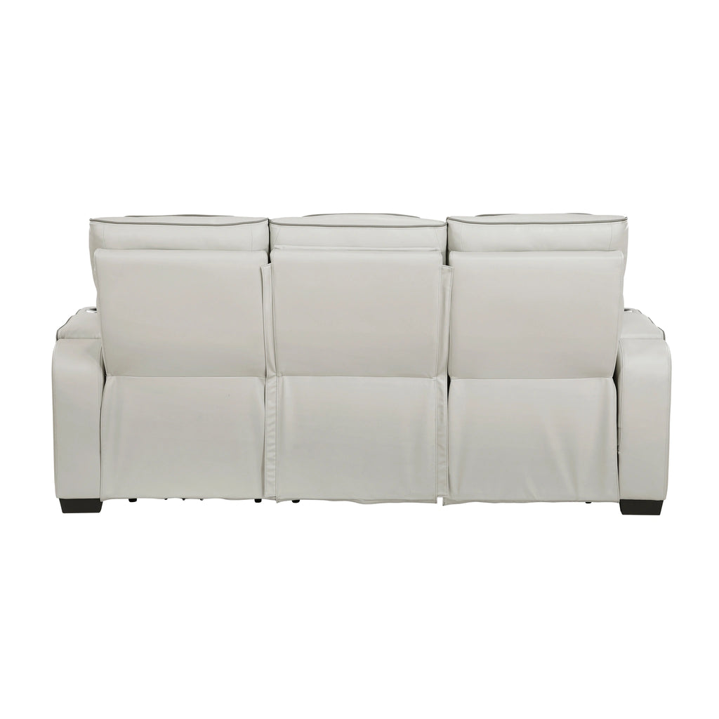 Fairway Power Double Reclining Sofa With Center Drop-Down Cup Holders