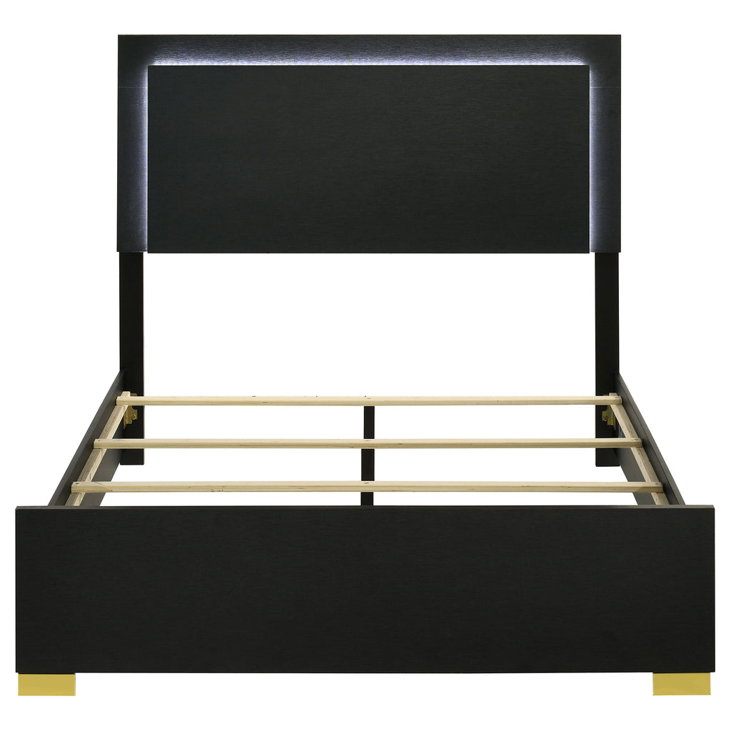 Marceline Panel Bed with LED Lighting