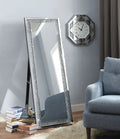 Noralie Mirrored & Faux Diamonds Accent Mirror (Floor)