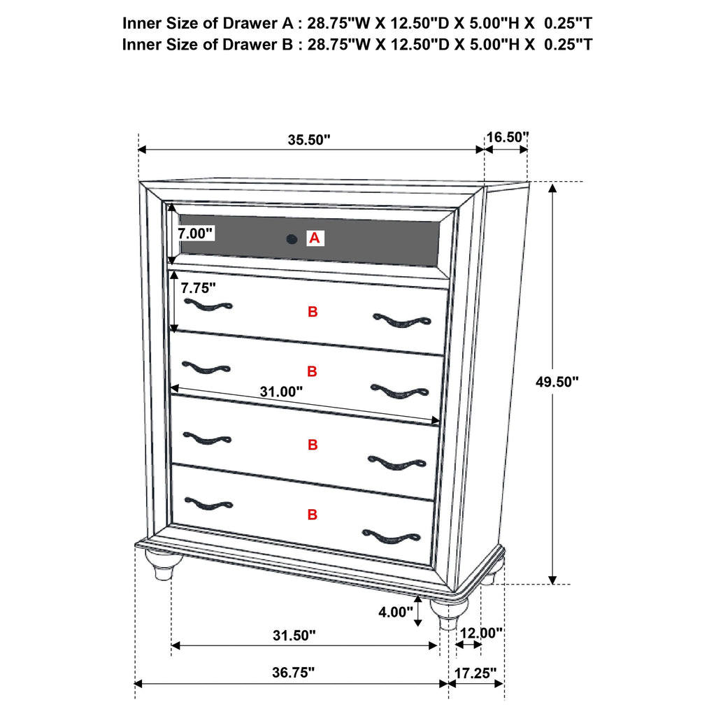 Barzini Chest of Drawers