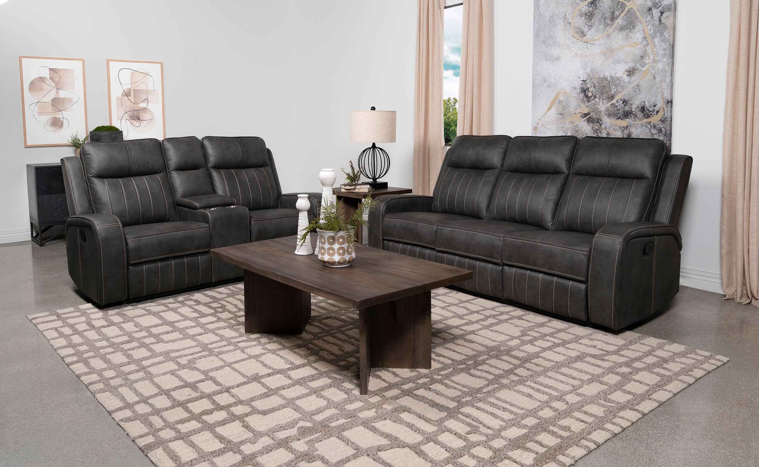 Raelynn Reclining Sofa Set