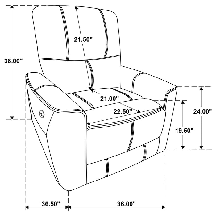 Greenfield Power Recliner - VIP FURNITURE (NJ)