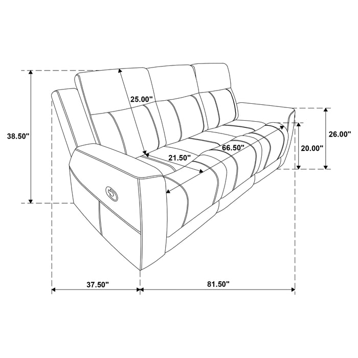 Brentwood Reclining Sofa - VIP FURNITURE (NJ)