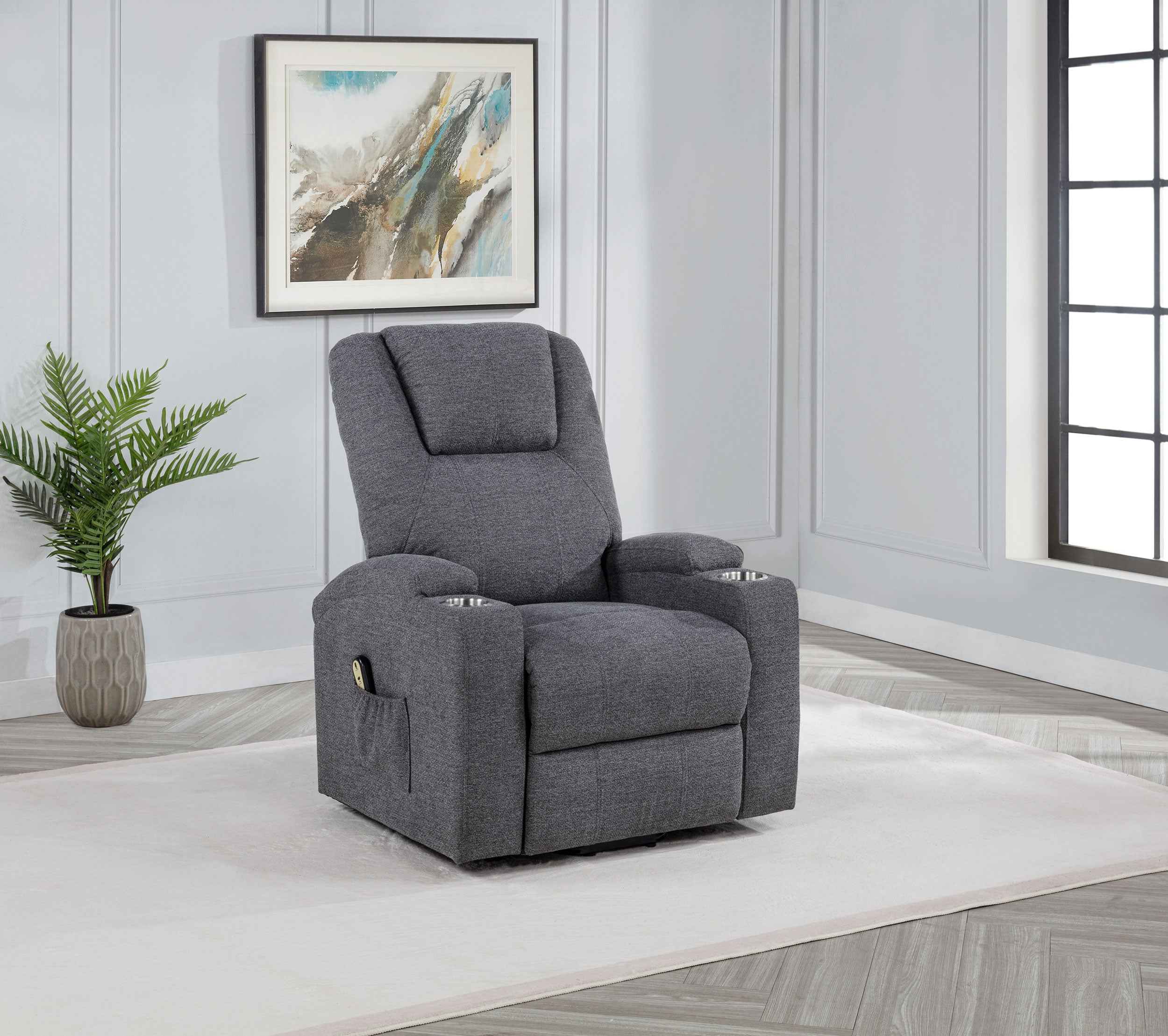 Louie Power Lift Massage Recliner