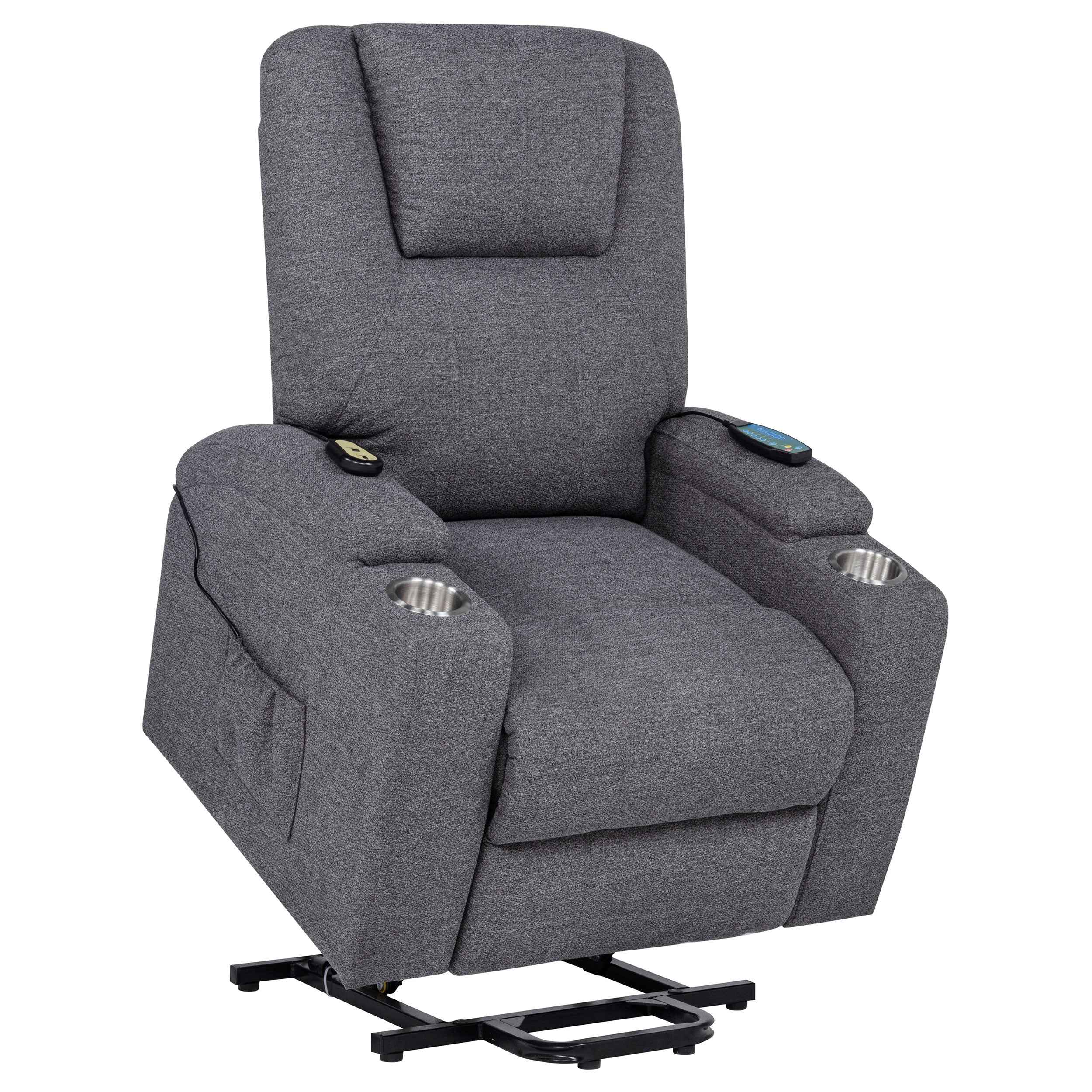 Louie Power Lift Massage Recliner