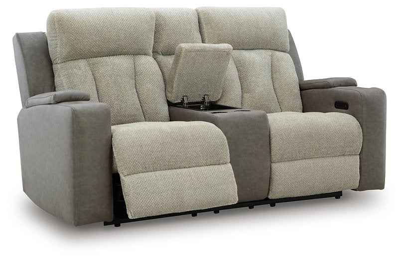 WhipLash Power Reclining Loveseat with Console