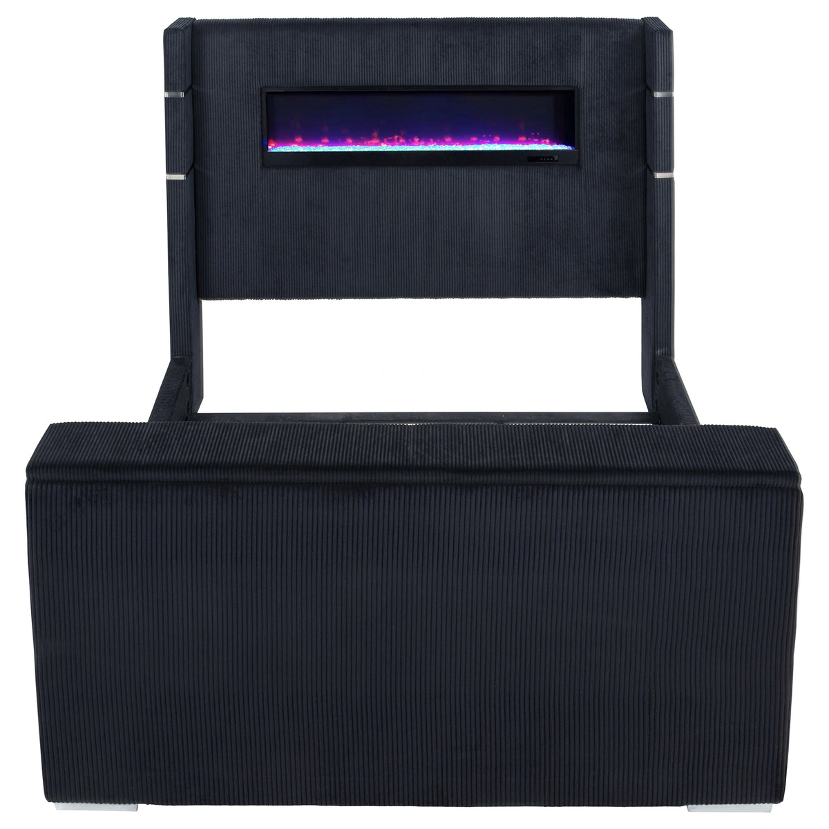 Tisdall Wingback TV Bed with Flame Visualizer