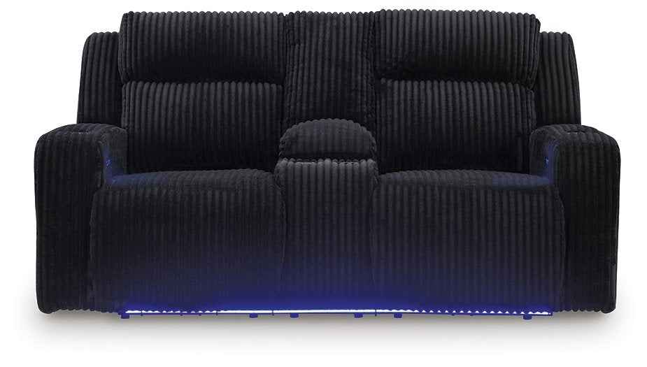 Forest Lake Power Reclining Loveseat with Console