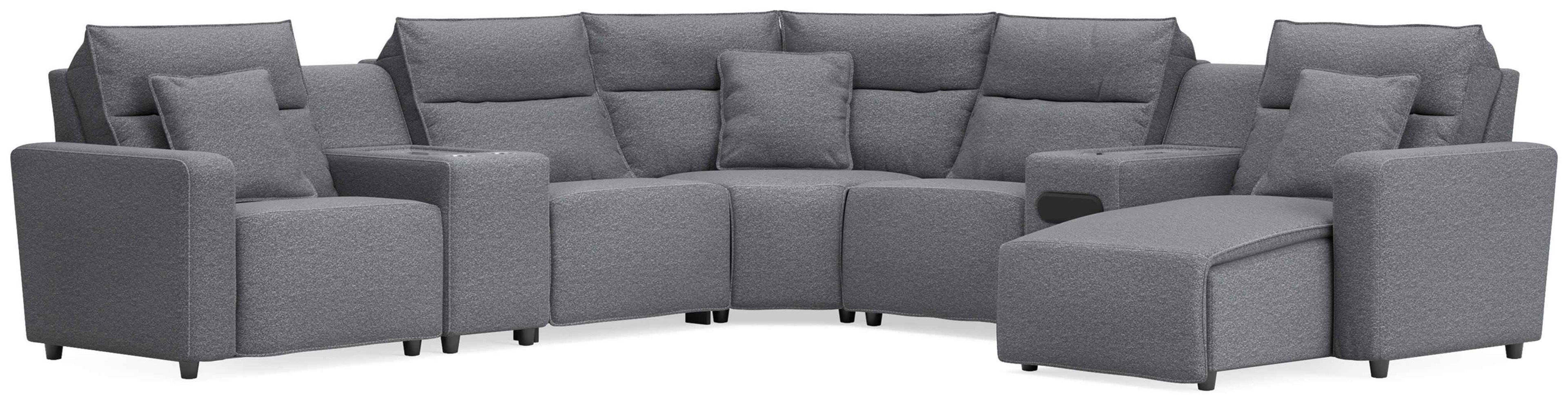 Modmax II Power Reclining Sectional with Chaise and Audio System
