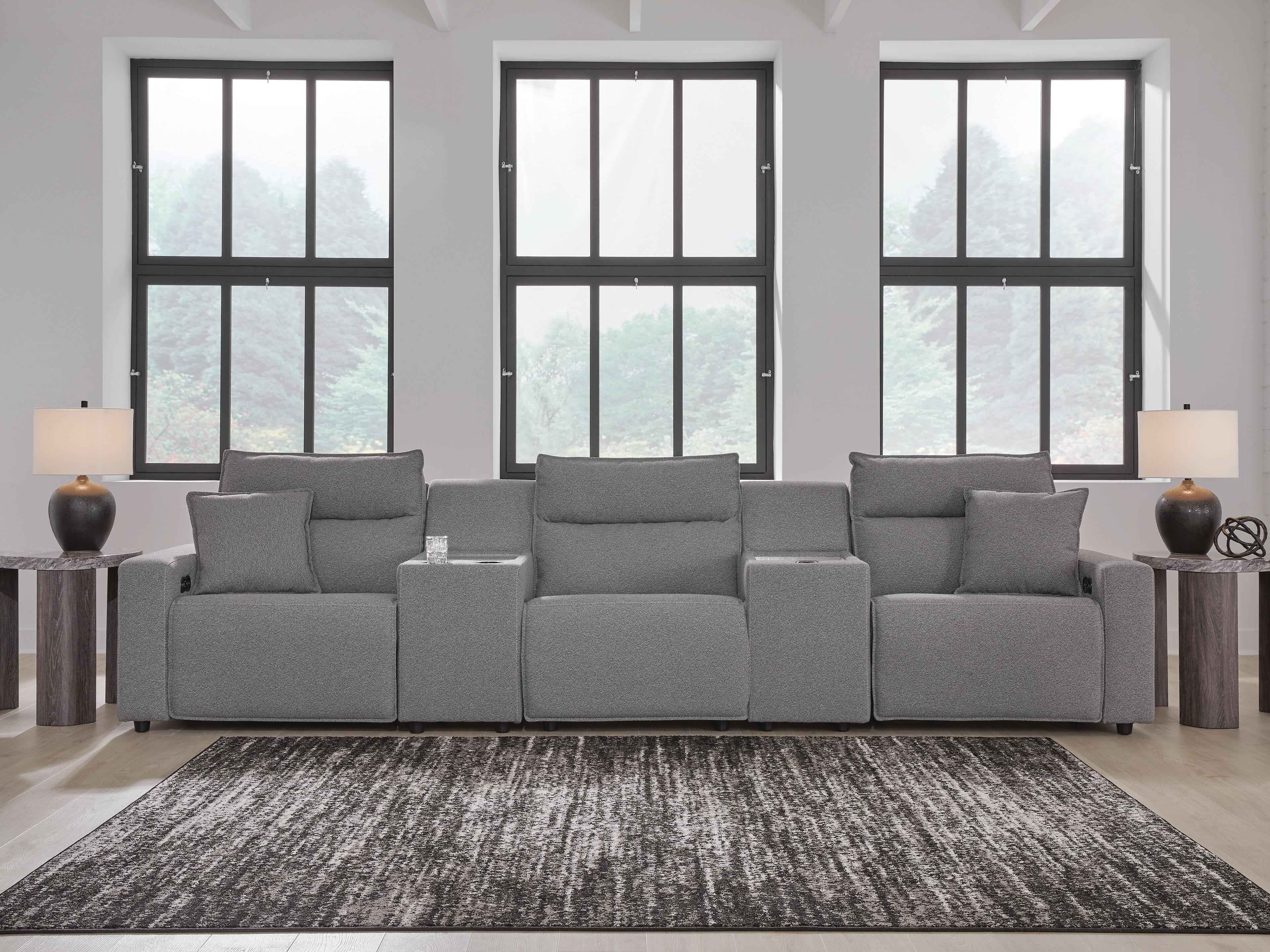 Modmax II Power Reclining Sectional with Consoles