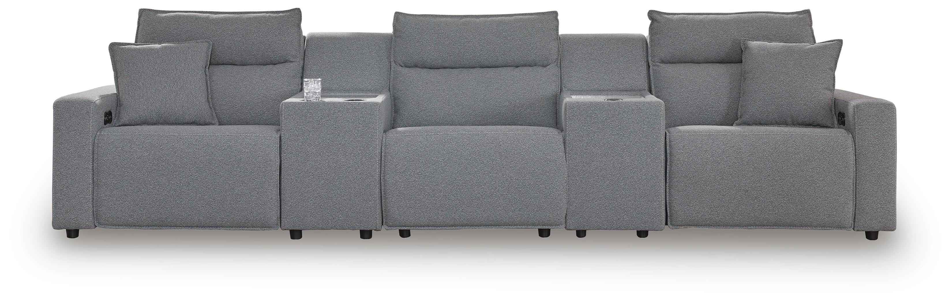 Modmax II Power Reclining Sectional with Consoles