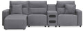 Modmax II Reclining Sectional with Chaise and Audio Console