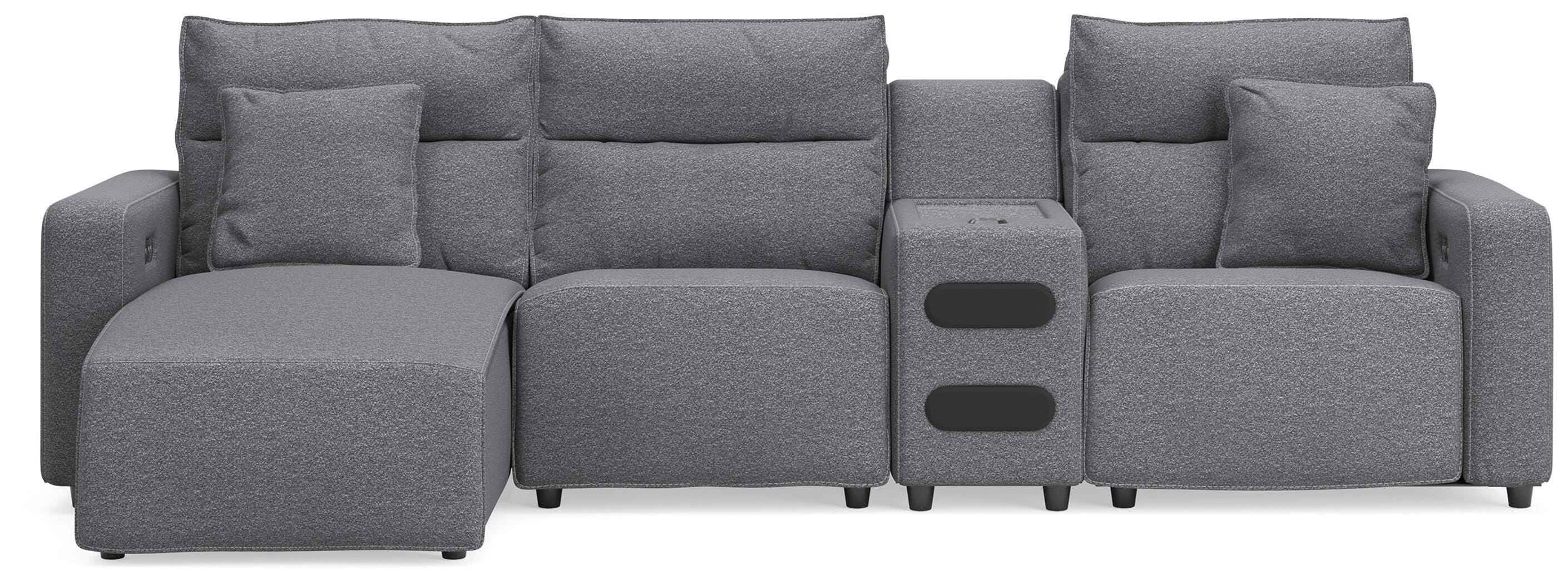Modmax II Reclining Sectional with Chaise and Audio Console