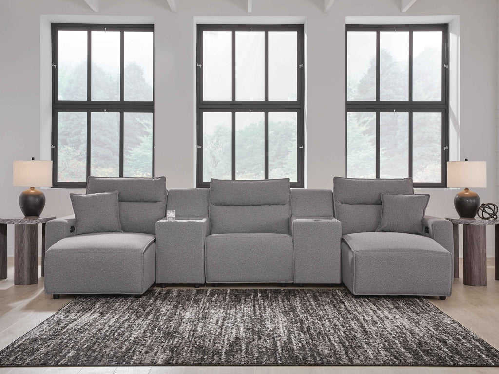 Modmax II Power Reclining Sectional with Chaise and Consoles