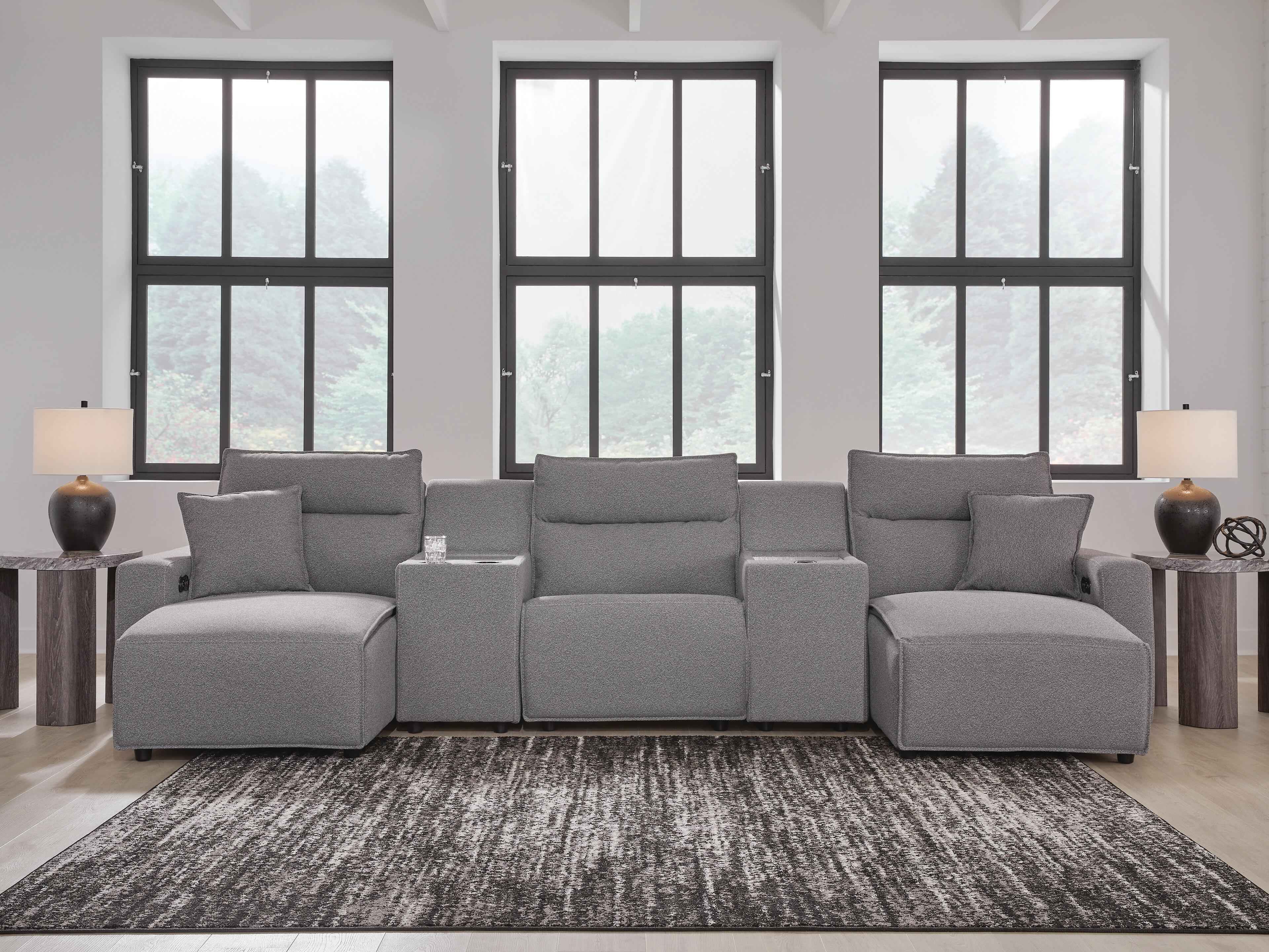 Modmax II Power Reclining Sectional with Chaise and Consoles