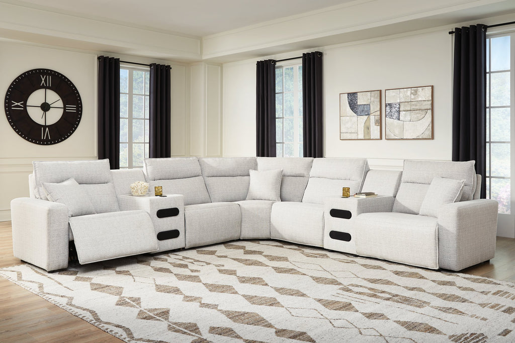 Modmax II Power Reclining Sectional with Audio Consoles