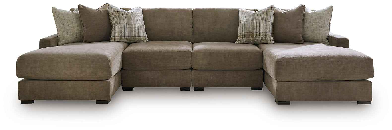 Camellia-Court Double Chaise Sectional