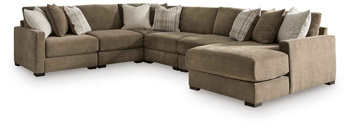 Camellia-Court Sectional with Chaise