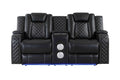 Radiant Pw D. Recln Loveseat W/ Console
