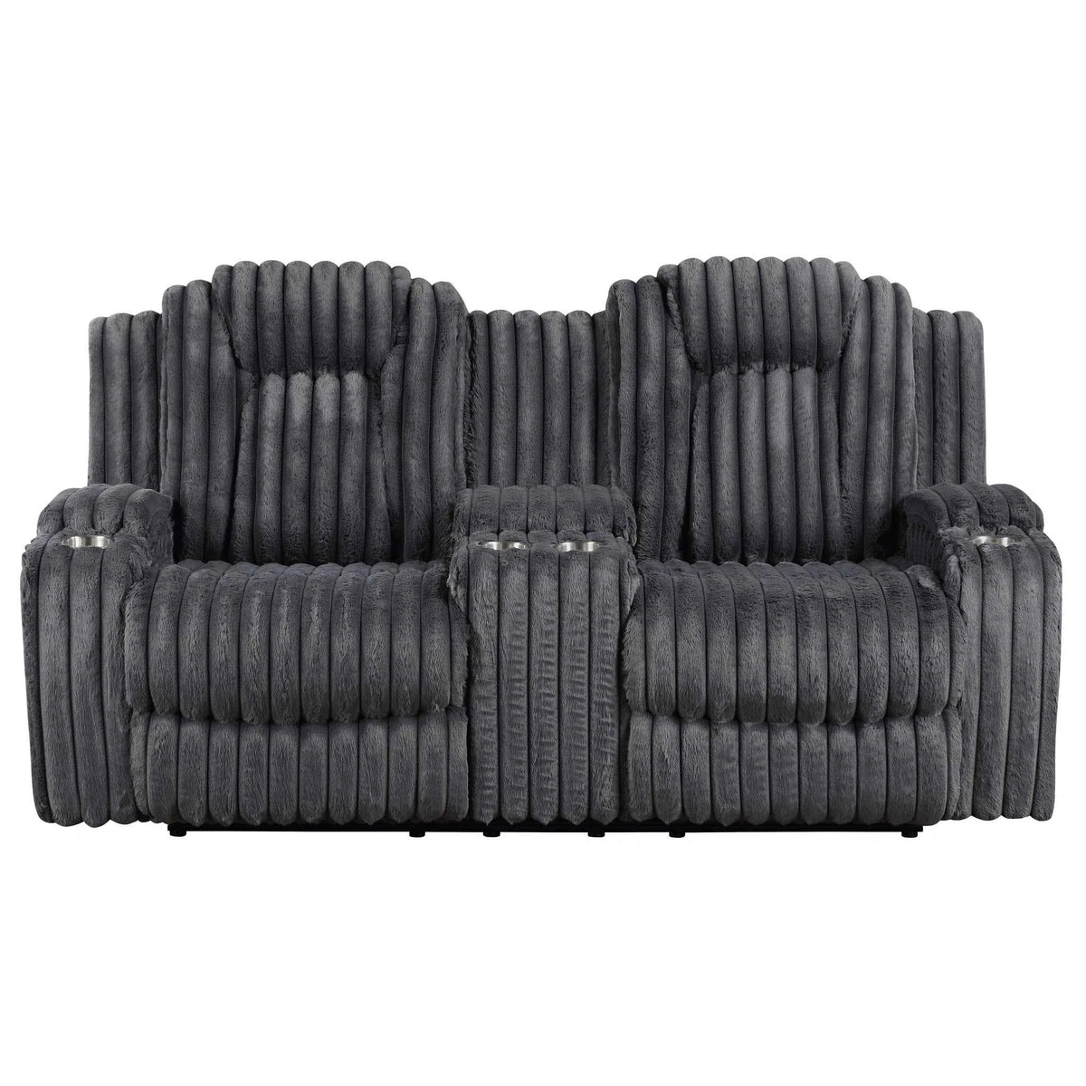 Phyllis Double Reclining Love Seat With Center Console And Cup Holders