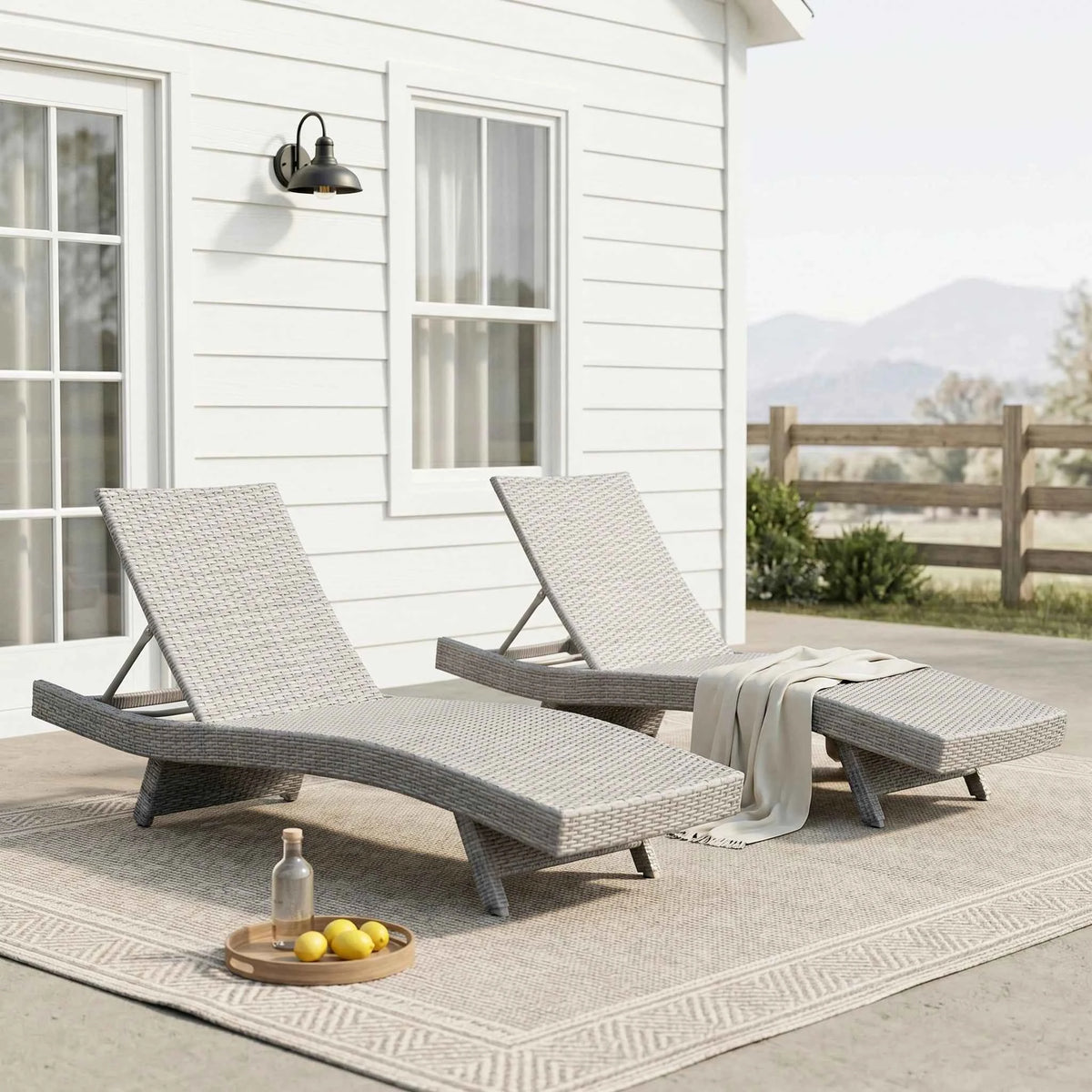 Serene Outdoor Chaise Lounger