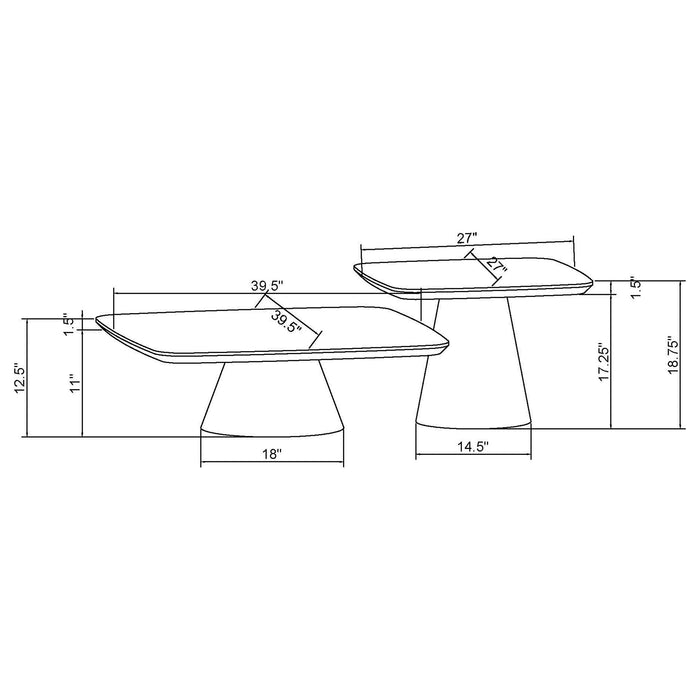 Eason Coffee Table Set - VIP FURNITURE (NJ)