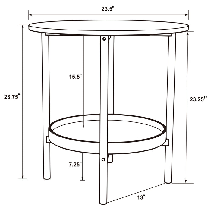 Delfin End & Side Table - VIP FURNITURE (NJ)