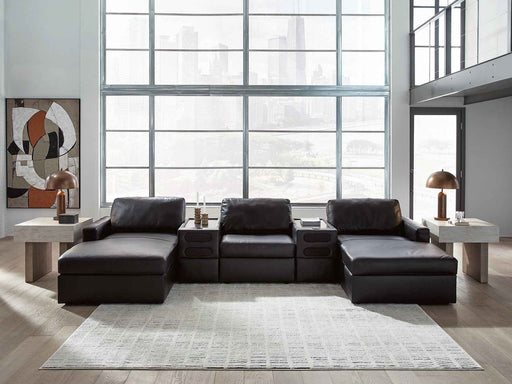 Modmax II Double Chaise Sectional with Audio Consoles