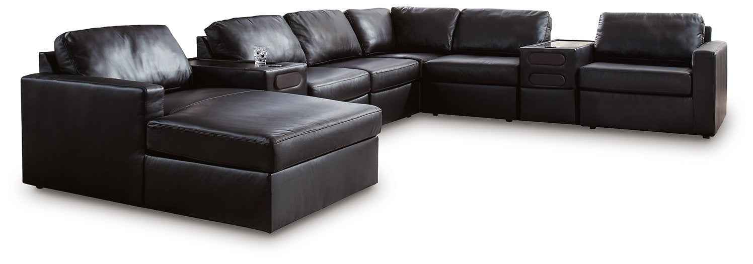 Modmax II Sectional with Chaise and Audio Consoles