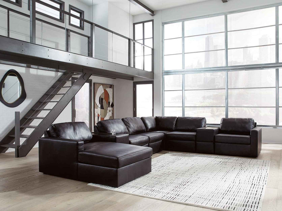 Modmax II Sectional with Chaise and Storage Consoles