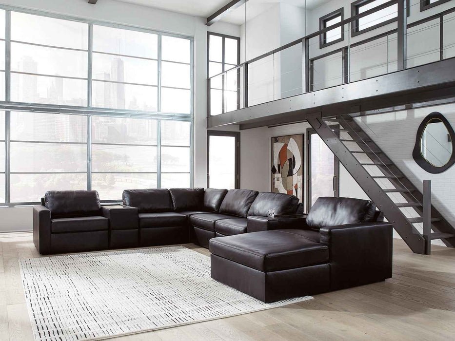 Modmax II Sectional with Chaise and Storage Consoles