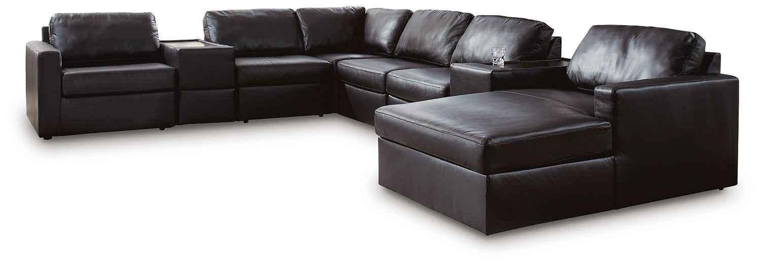 Modmax II Sectional with Chaise and Storage Consoles