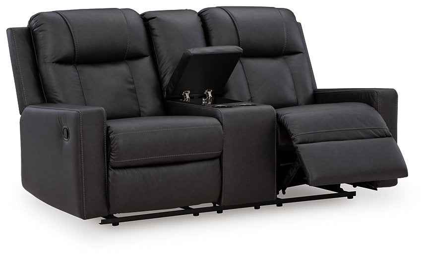 Mackmenville Reclining Loveseat with Console