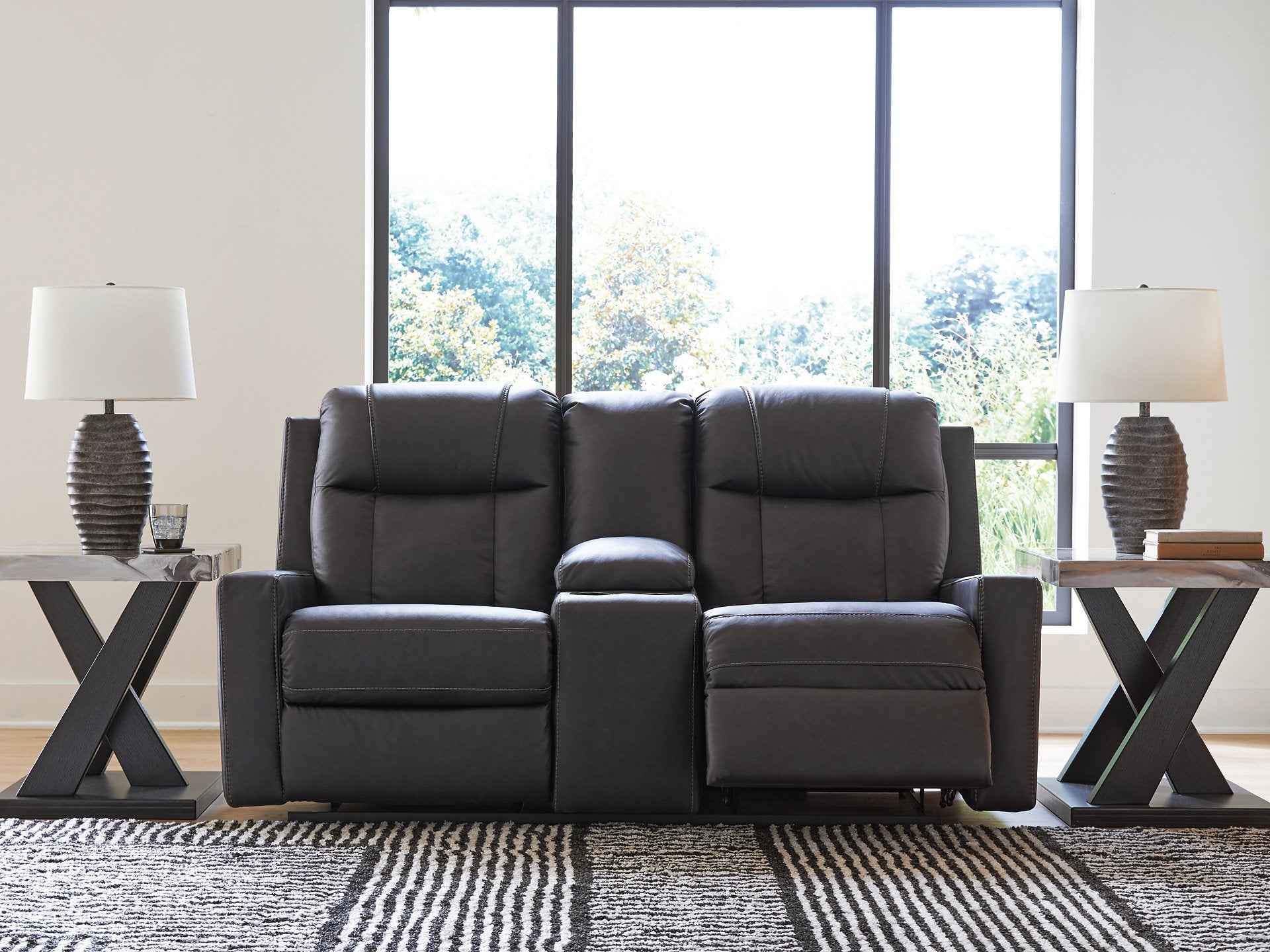 Mackmenville Reclining Loveseat with Console