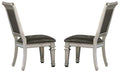 Bevelle Side Chair in Silver (Set of 2) 1958S