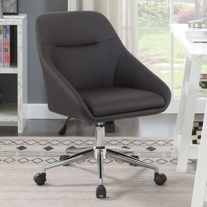 Jackman Upholstered Office Chair with Casters - VIP FURNITURE (NJ)