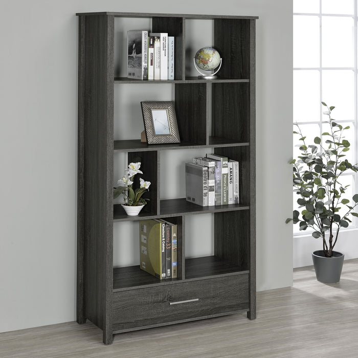 Dylan Rectangular 8-shelf Bookcase - VIP FURNITURE (NJ)