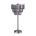 Meg Black/Chrome Table Lamp