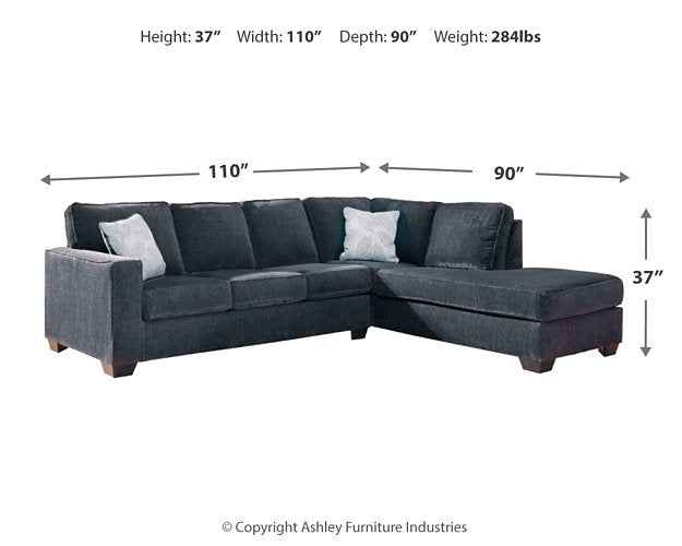 Altari Sleeper Sectional with Chaise