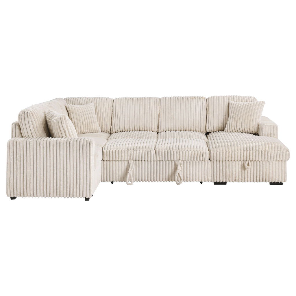 Devonshire Pull-Out Sleeper Sectional Sofa