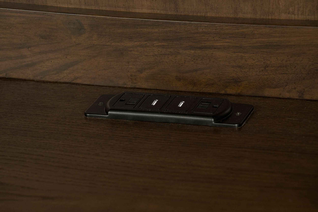 Hartshill Credenza Desk with Hutch