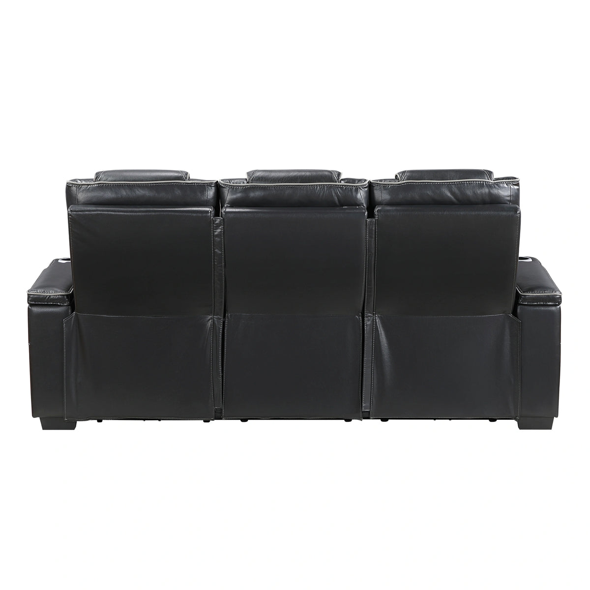 Apex Power Double Reclining Sofa With Center Drop-Down Cup Holders