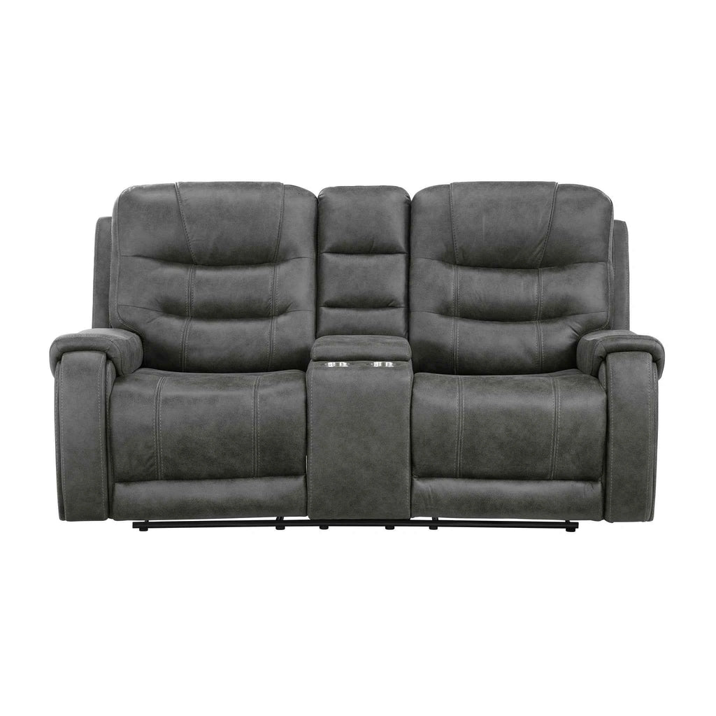 Oberon Double Reclining Love Seat With Center Console