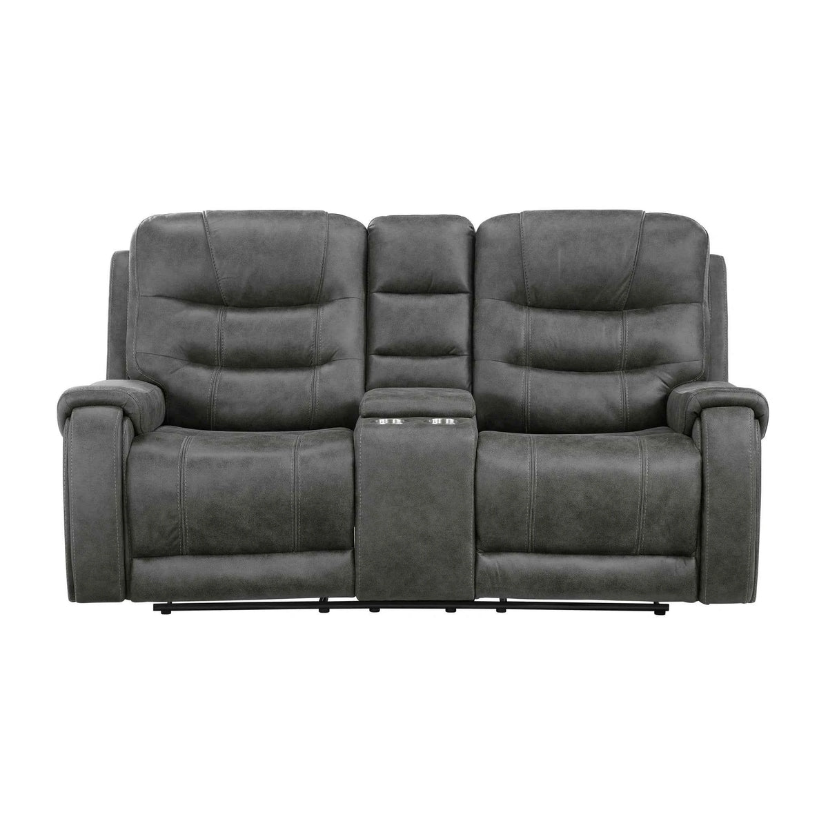 Oberon Double Reclining Love Seat With Center Console