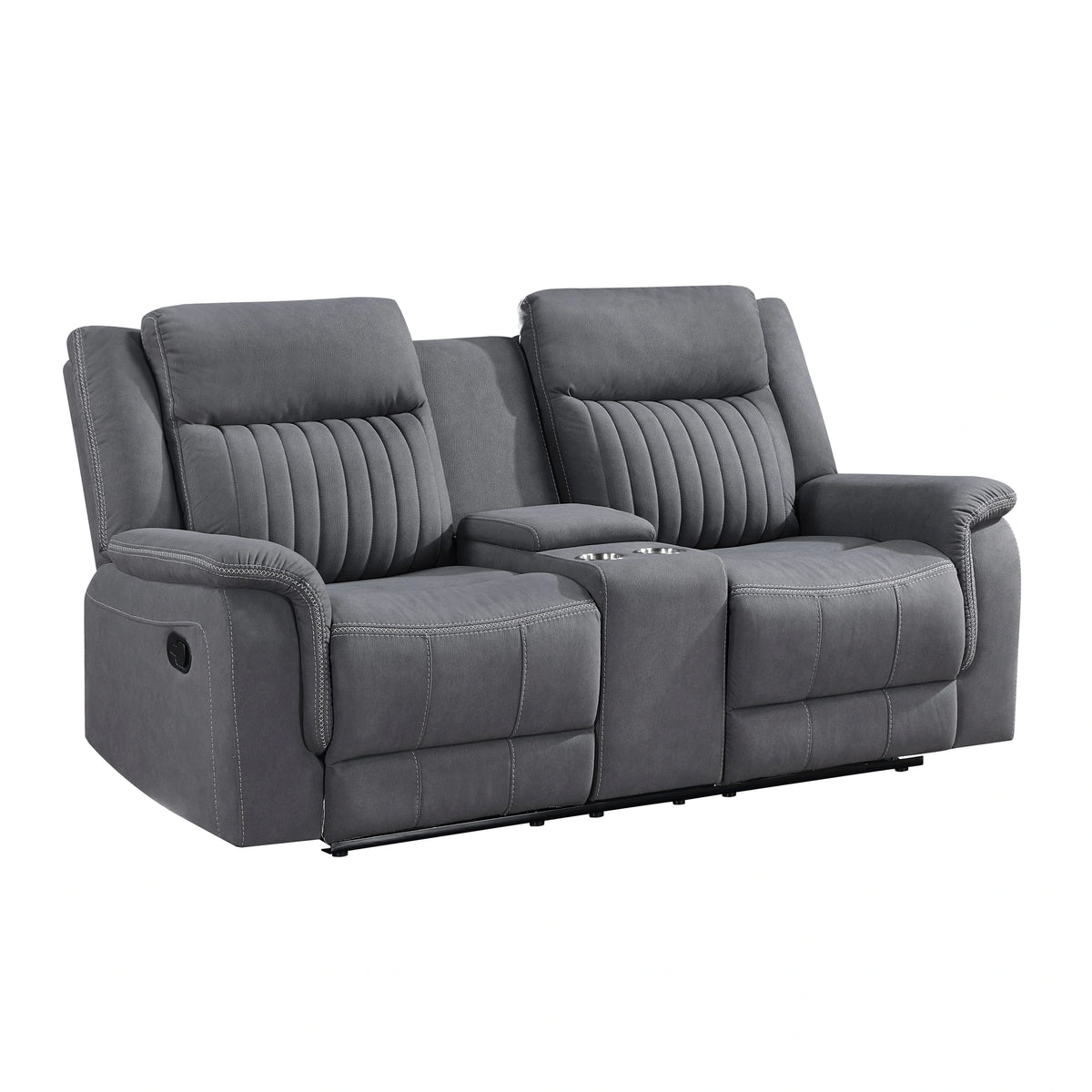 Dean Double Reclining Love Seat With Center Console