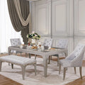 DIOCLES Silver/Gray Dining Table