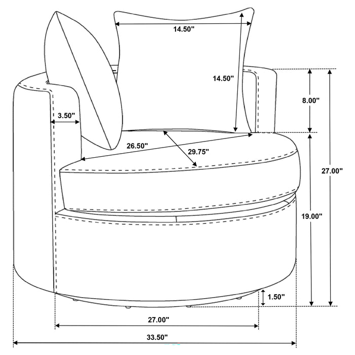 Debbie Accent Chair - VIP FURNITURE (NJ)