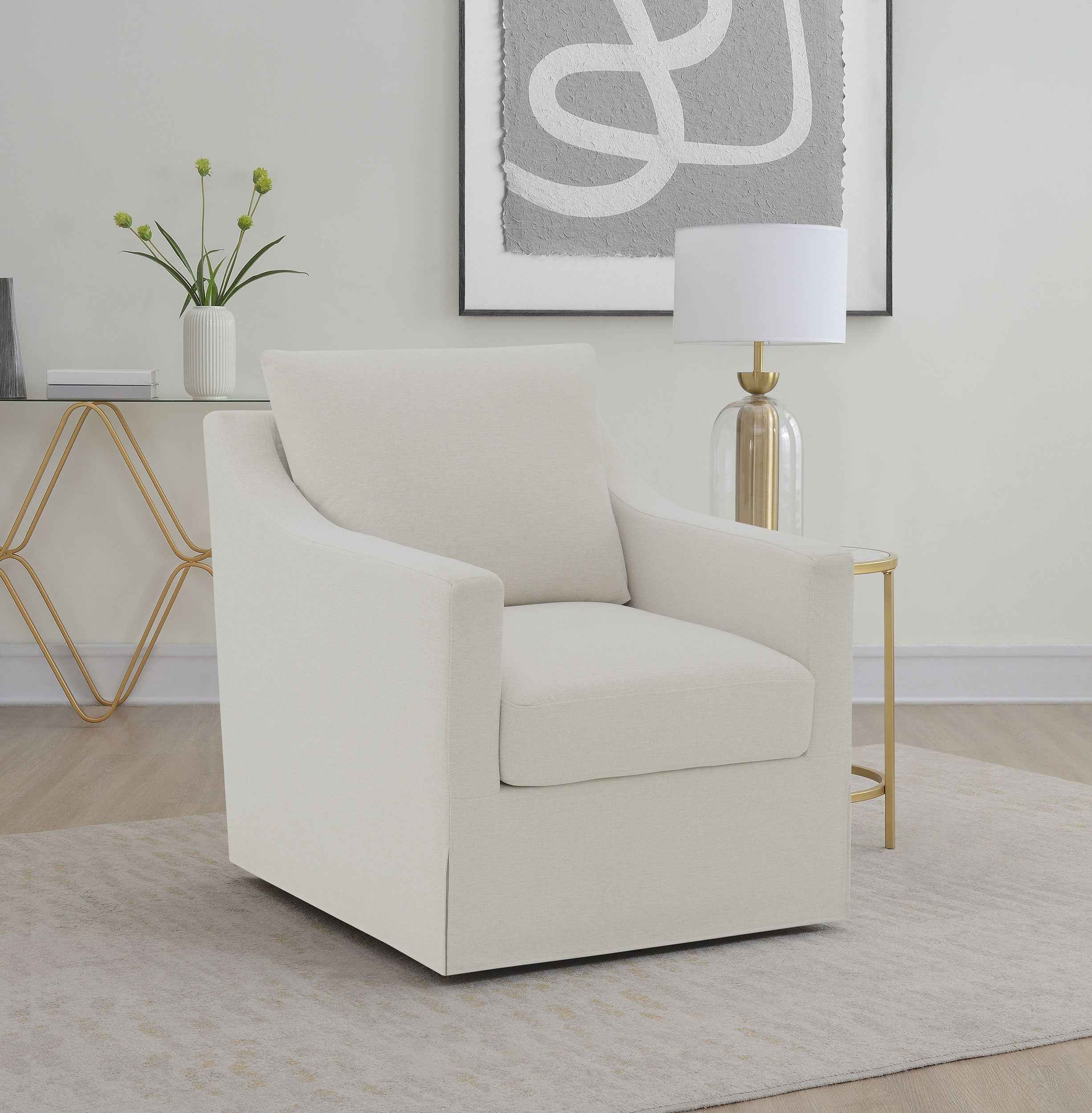 Winter Swivel Accent Chair