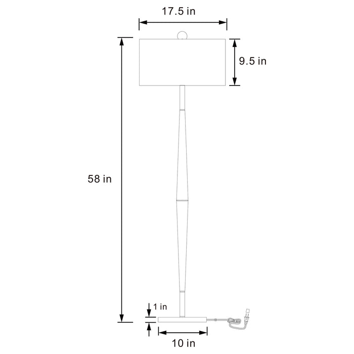 Flanary Floor Lamp - VIP FURNITURE (NJ)